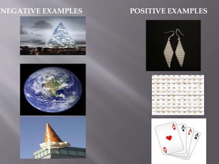 NEGATIVE EXAMPLES POSITIVE EXAMPLES 
 