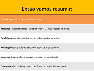 Então vamos resumir: