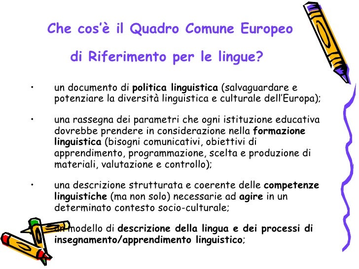 Quadro Comune Europeo Di Riferimento Per Le Lingue Pdf Quadro comune europeo