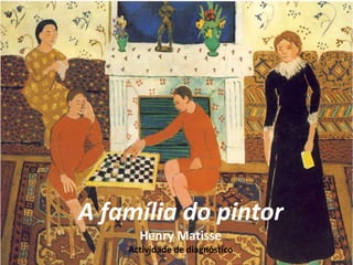 A família do pintorHenry Matisse Actividade de diagnóstico 