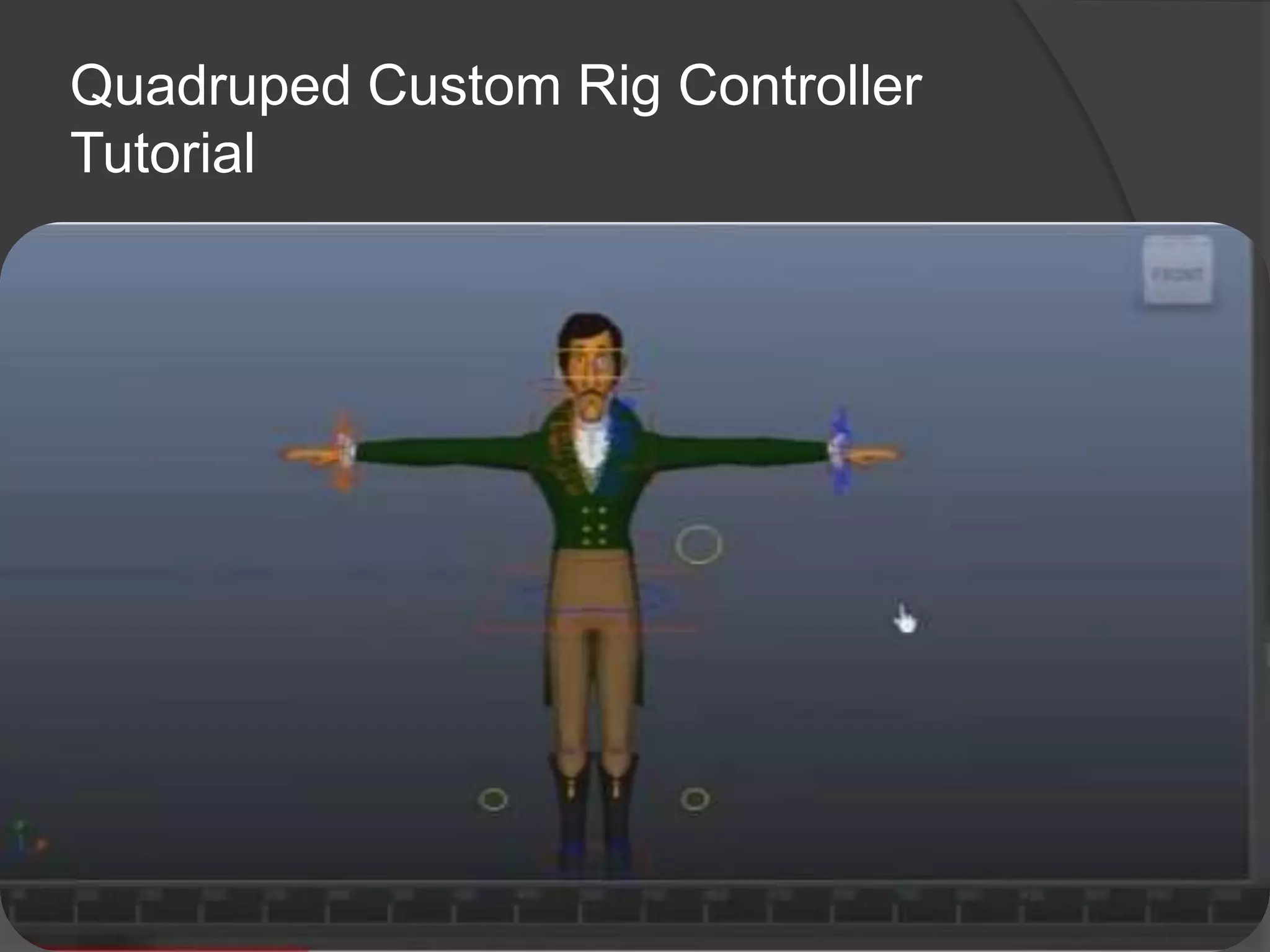 Character Rigging Animation Tutorial with Custom Rigg Controller