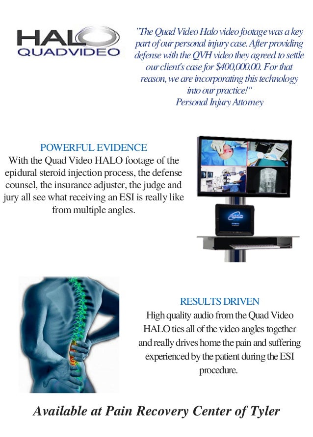 Quad Video HALO Technology Pain Recovery Center of Tyler Tyler Texas