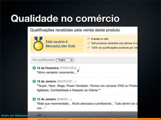 Qualidade no comércio




André Jun Nishizawa
 