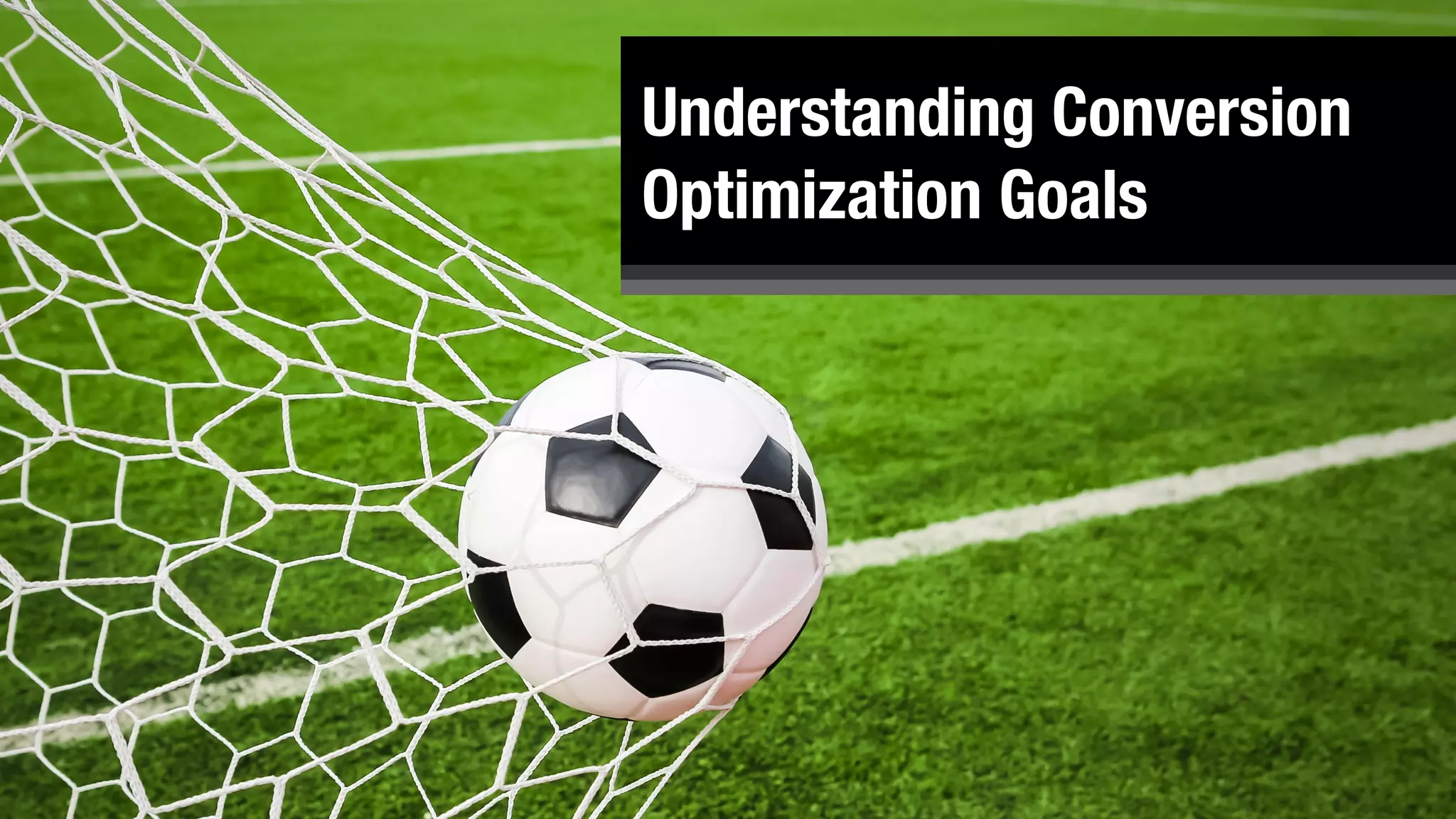 Understanding Conversion
Optimization Goals
 