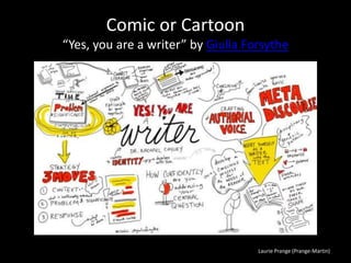 Laurie Prange (Prange-Martin)
Comic or Cartoon
“Yes, you are a writer” by Giulia Forsythe
 