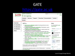 Laurie Prange (Prange-Martin)
GATE
https://gate.ac.uk
 