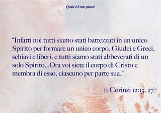 Quale è il tuo piano?