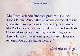 Quale è il tuo piano?