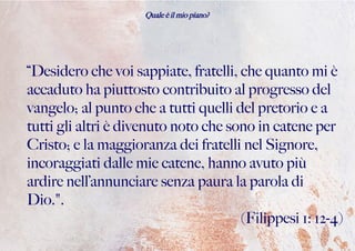 Quale è il tuo piano?