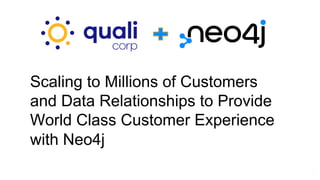 Neo4j, Inc. All rights reserved 2021
Scaling to Millions of Customers
and Data Relationships to Provide
World Class Customer Experience
with Neo4j
 
