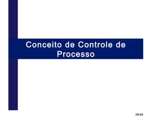 28/29
Conceito de Controle de
Processo
 