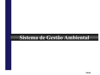 78/29
Sistema de Gestão Ambiental
 
