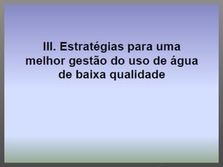 Qualidade da água para irrigação