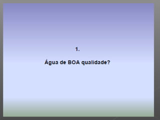 Qualidade da água para irrigação