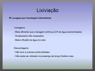 Qualidade da água para irrigação