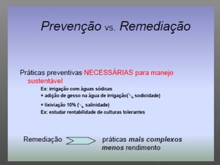 Qualidade da água para irrigação