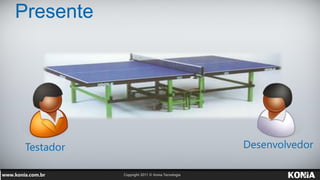 Presente




 Testador   Desenvolvedor
 