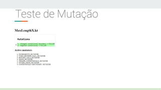 Teste de Mutação
 