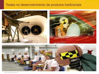 Testes no desenvolvimento de produtos tradicionais




www.qualister.com.br
 