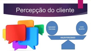 Percepção do cliente 
 