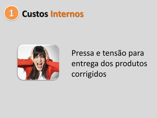 1 Custos Internos


              Pressa e tensão para
              entrega dos produtos
              corrigidos
 