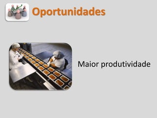 Oportunidades



        Maior produtividade
 