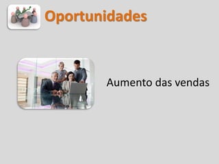 Oportunidades


       Aumento das vendas
 