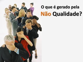 O que é gerado pela
Não Qualidade?
 