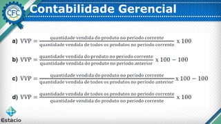Contabilidade Gerencial
 