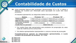 Contabilidade de Custos
 