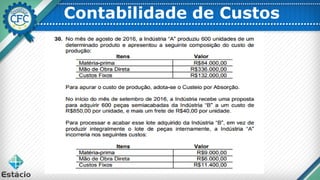 Contabilidade de Custos
 