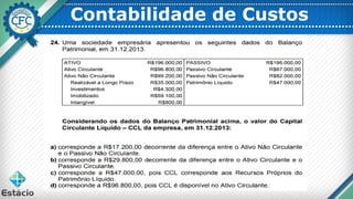 Contabilidade de Custos
 
