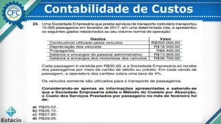 Contabilidade de Custos
 
