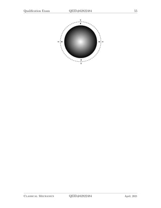 Qualification Exam QEID#62822484 55
Classical Mechanics QEID#62822484 April, 2021
 