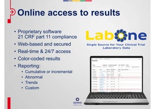 Qualification of a Central Lab for a Clinical Trial | PDF