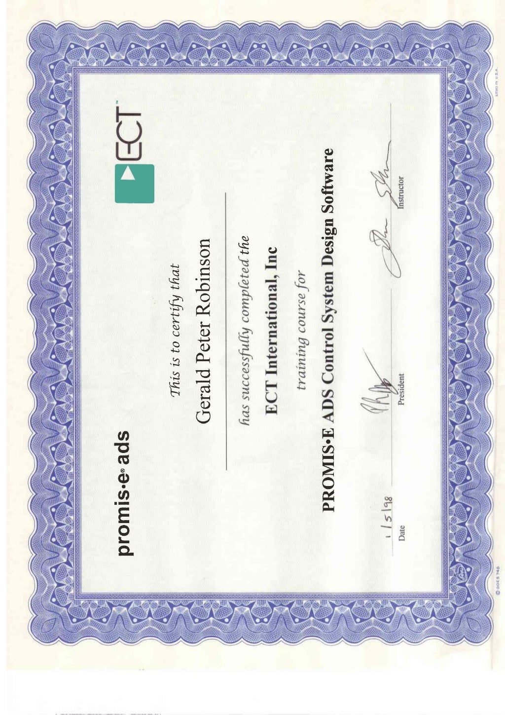 Qualifications & Certificates