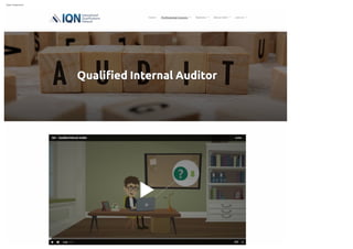 Qualified internal auditor  