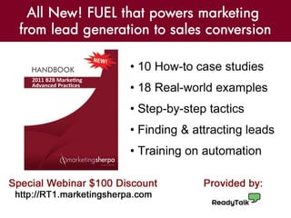 Join the conversation: #SherpaWebinar
 