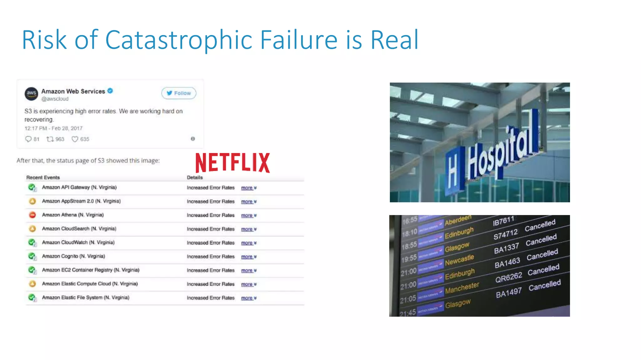 Risk of Catastrophic Failure is Real 