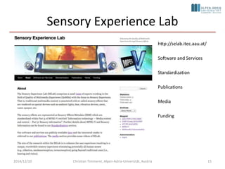 Quality of Sensory Experience (QuaSE) | PPTX