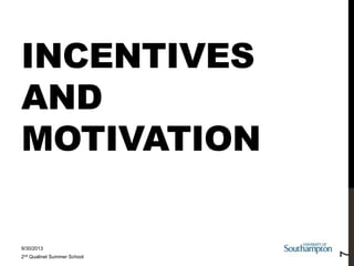 Incentives-driven technology design Slide 7