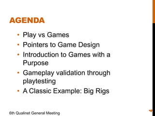 Introduction to Games with a Purpose design and Playtesting | PPTX