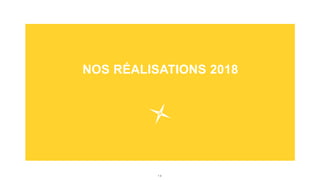 1 0
NOS RÉALISATIONS 2018
 