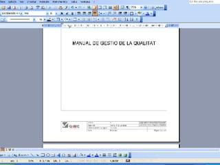   PRESENTACIÓ Generalitat de Catalunya Departament d’Educació i Universitats Q i MC Projecte de Qualitat i Millora Contínua  