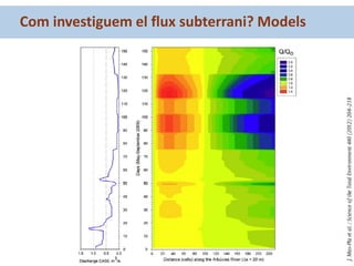 Com investiguem el flux subterrani? Models
 