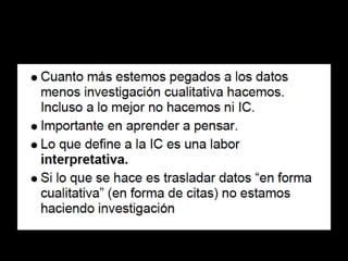 Cualitative methodology