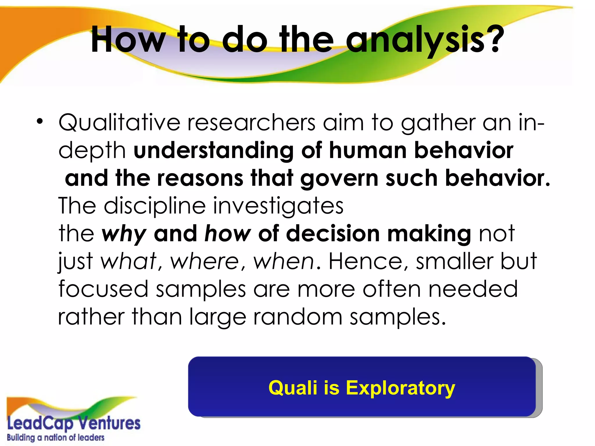 SAMPLE QUALITATIVE ANALYSIS REPORT visual data 8