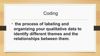 pr1 q2 - lesson 1 (coding qualitative data).pptx... Qualitative-pt-2-importance.pdf
