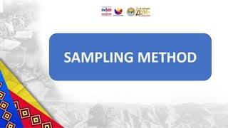 SAMPLING METHOD
 