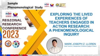 Sample
Phenomenological Study
 